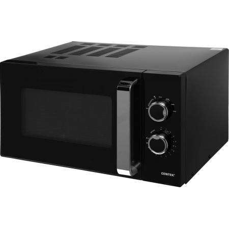 СВЧ Centek CT-1570 (черный) 900W, 23л, 6 реж, увел.камера, диаметр тарелки 270 мм, таймер, подсветка, фото , изображение 6