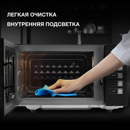 Микроволновая Печь Hyundai HYM-D3008 23л. 800Вт черный, фото , изображение 8