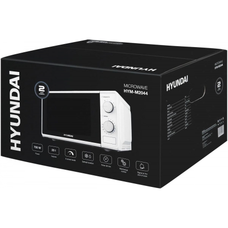 Микроволновая Печь Hyundai HYM-M2044 20л. 700Вт белый, фото , изображение 15