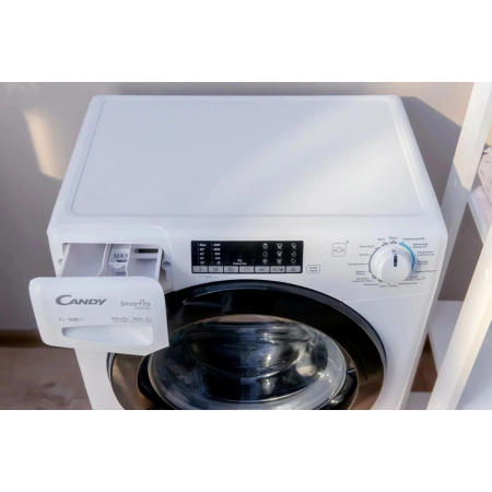 Стиральная машина Candy Smart Pro Inverter CSO4 276TWMB-07 белый, загрузка фронтальная 7 кг, 1200 об/мин., класс: А, фото , изображение 11