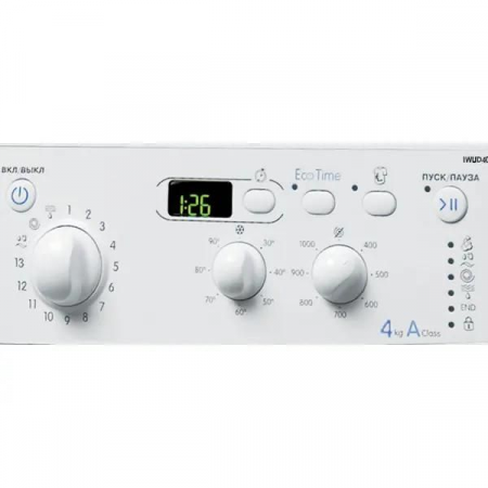 Стиральная машина Indesit IWUD 4085 ШxГxВ - 60x33x85,4кг,800об/мин,белая, фото , изображение 3