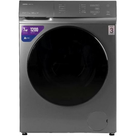 Стиральная машина Centek CT-1973 серый, загрузка фронтальная 7 кг, 1200 об/мин., класс: А++, фото , изображение 2