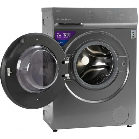 Стиральная машина Centek CT-1973 серый, загрузка фронтальная 7 кг, 1200 об/мин., класс: А++, фото , изображение 6