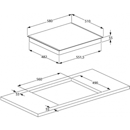 Индукционная варочная панель Beko HII 64200 MT,  независимая,  черный, фото , изображение 11
