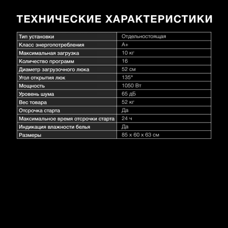 Сушильная машина Hyundai DFE9401 кл.энер.:A+ макс.загр.:10кг белый, фото , изображение 9
