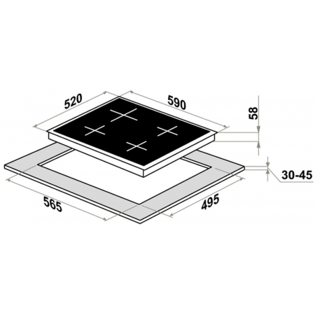 Индукционная варочная поверхность Maunfeld CVI594SWH белый, фото , изображение 8