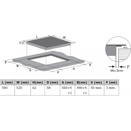 Стеклокерамическая панель Weissgauff HI 642 BSCM, фото , изображение 4