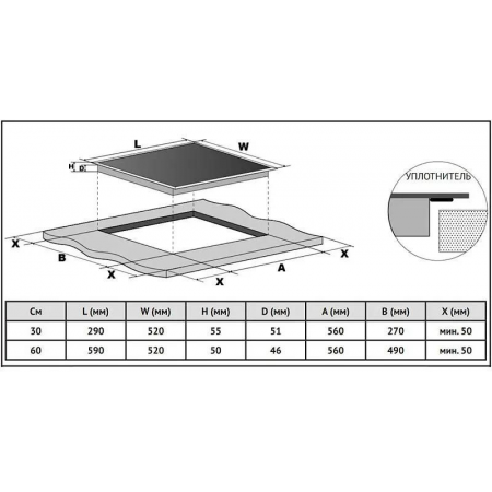 Электрическая варочная панель KORTING HK 62550 B, фото , изображение 7