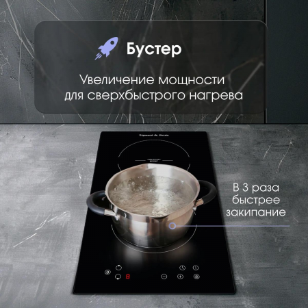 Независимая индукционная стеклокерамическая поверхность Zigmund & Shtain CI 33.3 B, фото , изображение 4