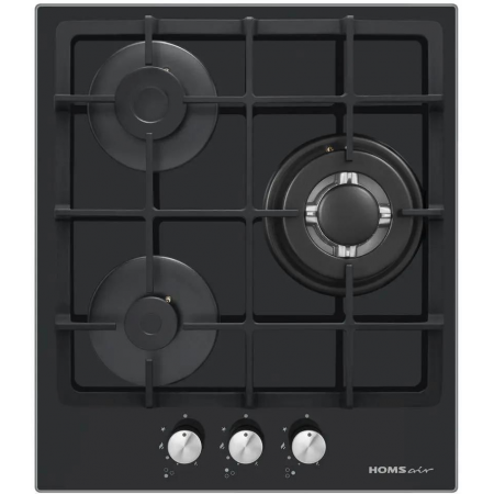 Газовая варочная панель HOMSAIR HGG433TGCBK, черный, фото , изображение 2