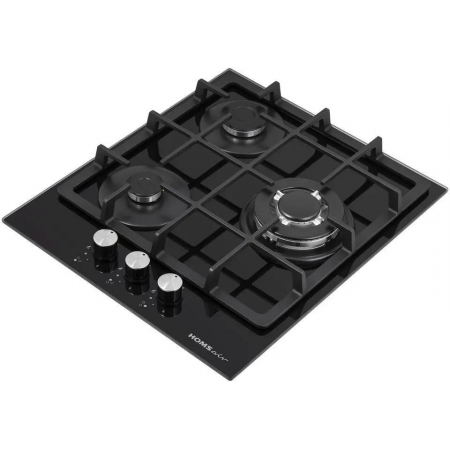 Газовая варочная панель HOMSAIR HGG433TGCBK, черный, фото , изображение 4