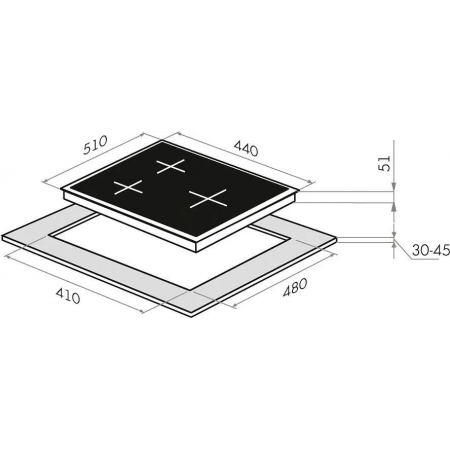 Газовая варочная поверхность Maunfeld EGHE.43.33CW/G белый, фото , изображение 4