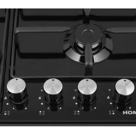 Газовая варочная панель HOMSAIR HGE643BK черный, фото , изображение 5