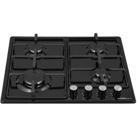Газовая варочная панель HOMSAIR HGE643GBK, черный, фото , изображение 3