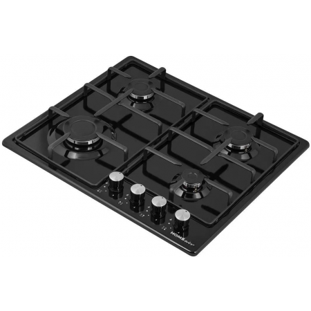 Газовая варочная панель HOMSAIR HGE643GBK, черный, фото , изображение 4
