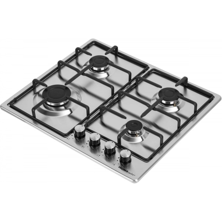 Газовая варочная панель HOMSAIR HGS643GS, серебристый, фото , изображение 3
