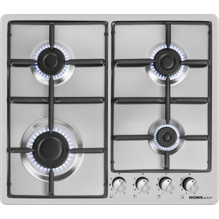 Газовая варочная панель HOMSAIR HGS643GS, серебристый, фото , изображение 5