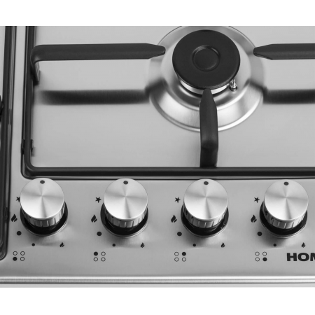 Газовая варочная панель HOMSAIR HGS643GS, серебристый, фото , изображение 6