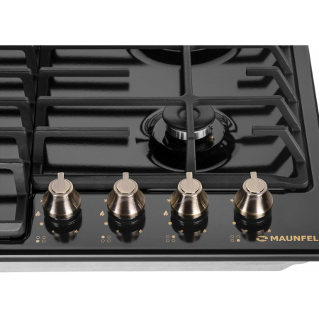 Газовая варочная поверхность Maunfeld EGHE.64.63CB.R/G черный, фото , изображение 6