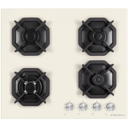 Газовая варочная поверхность Maunfeld EGHG.64.23CBG/G бежевый, фото , изображение 2