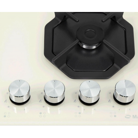 Газовая варочная поверхность Maunfeld EGHG.64.23CBG/G бежевый, фото , изображение 6