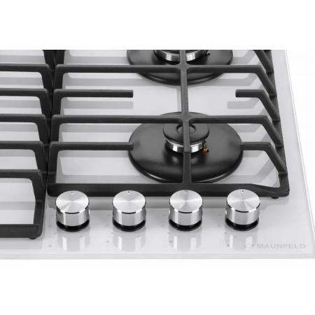 Газовая варочная панель MAUNFELD EGHG.64.6CW/G, белый, фото , изображение 6