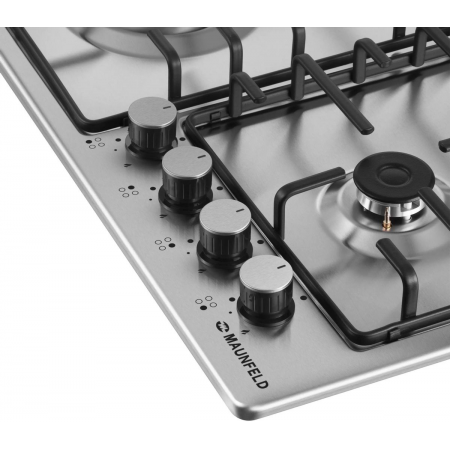 Газовая варочная поверхность Maunfeld EGHS.64.3STS-ES/G нержавеющая сталь, фото , изображение 5