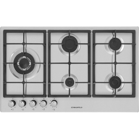 Газовая варочная панель MAUNFELD EGHS.95.33CS\G, серебристый, фото , изображение 2
