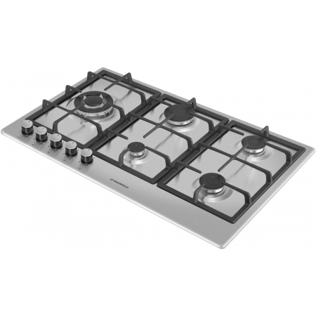 Газовая варочная панель MAUNFELD EGHS.95.33CS\G, серебристый, фото , изображение 4