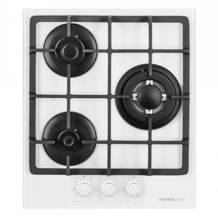 Газовая варочная панель HOMSAIR HGG433TGCWH, белый, фото , изображение 2