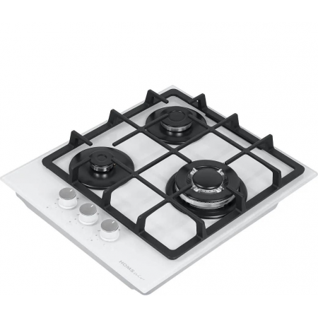 Газовая варочная панель HOMSAIR HGG433TGCWH, белый, фото , изображение 4
