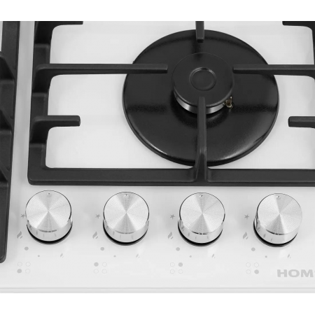 Газовая варочная панель HOMSAIR HGG646WH, белый, фото , изображение 5