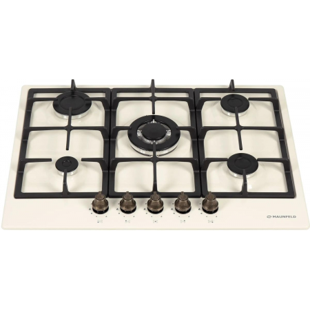 Газовая варочная панель MAUNFELD EGHE.75.33CBG2.R\G, бежевый, фото , изображение 3