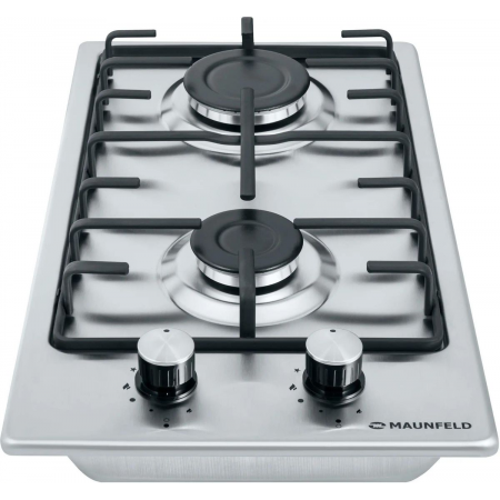 Газовая варочная поверхность Maunfeld EGHS.32.3ES/G нержавеющая сталь, фото , изображение 3