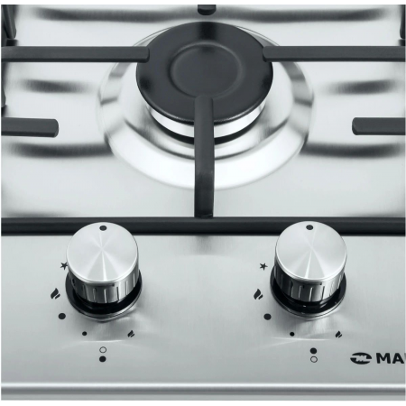 Газовая варочная поверхность Maunfeld EGHS.32.3ES/G нержавеющая сталь, фото , изображение 6