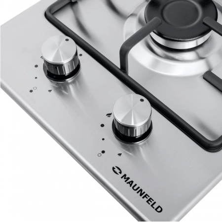 Газовая варочная поверхность Maunfeld EGHS.32.3ES/G нержавеющая сталь, фото , изображение 7