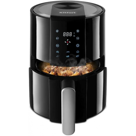 Аэрогриль Kitfort КТ-2225 1000Вт черный, фото , изображение 2