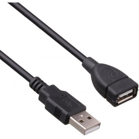 Удлинитель USB 2.0 ExeGate EX-CCF-USB2-AMAF-3.0F (Am/Af, позолоченные контакты, ферритовые кольца, 3м), фото 