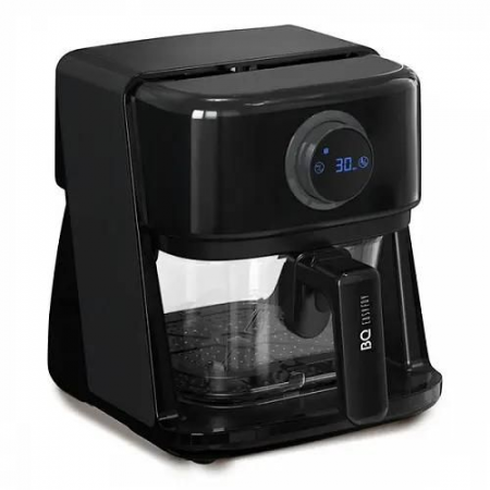 Аэрогриль BQ GR2004 Black. Мощность 1400Вт/Объем 3л/ Циркуляция воздушних потоков/ Приготовление еды без жира и масла/ 8 встроенных программ/ Съемная корзина из жаропрочного стекла., фото , изображение 2