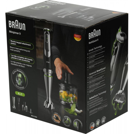 Блендер погружной Braun MQ9135XI черный/серебристый, фото , изображение 19