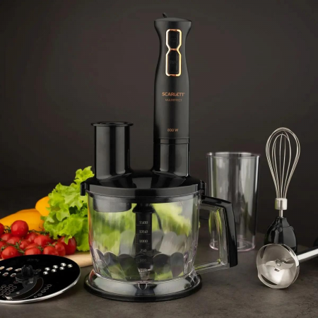 Блендер погружной Scarlett SC-HB42K09 (черный);, фото , изображение 5