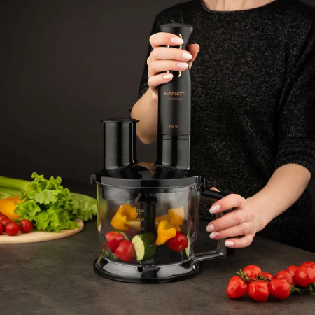 Блендер погружной Scarlett SC-HB42K09 (черный);, фото , изображение 7