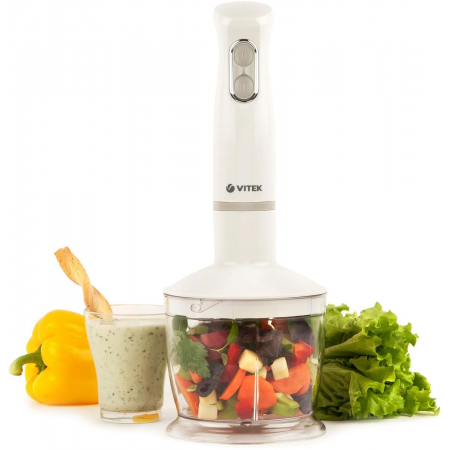 Блендер Vitek  VT-3413 W белый (белый, 600 Вт., 2 скорости, погружной.), фото , изображение 9