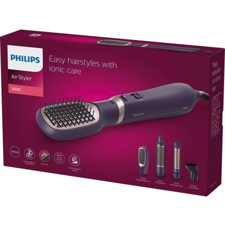 Фен-щетка Philips BHA313/00 800Вт фиолетовый, фото , изображение 11