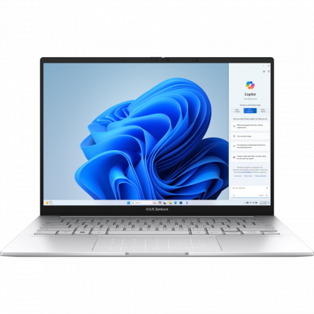 Ноутбук Asus Zenbook 14 OLED UX3405MA-QD1017 серебристый 90NB11R2-M01UC0 Core Ultra 9 185H 32Gb SSD512Gb Intel Arc 14 OLED FHD+ (1920x1200) noOS WiFi BT Cam Bag, фото 