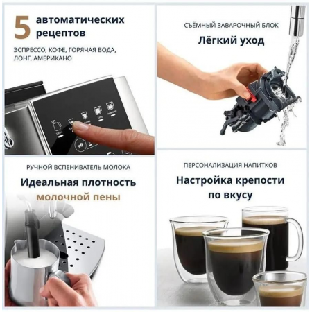 Кофемашина Delonghi ECAM220.31.SB черный/серебристый, фото , изображение 2