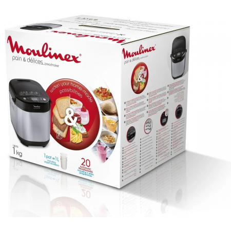 Хлебопечь Moulinex OW240E30 650Вт серебристый/черный, фото , изображение 9