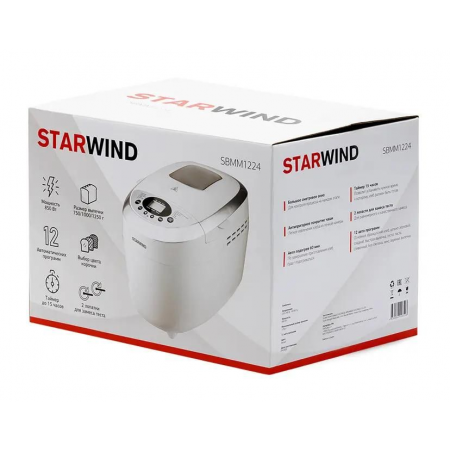 Хлебопечь Starwind SBMM1224 850Вт белый, фото , изображение 7 Хлебопечь Starwind SBMM1224 850Вт белый, фото , изображение 7