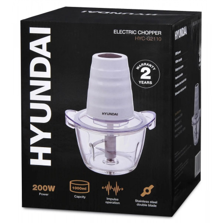 Измельчитель электрический Hyundai HYC-G2110 1л. 200Вт белый, фото , изображение 13