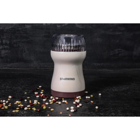 Кофемолка Starwind SGP4422 200Вт сист.помол.:ротац.нож вместим.:40гр белый/коричневый, фото , изображение 16